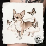 Tattoo sketch, gidget surrounded by butterfli… – style Flux Inscriptions – tattoo sketch (22.11.2025 18:25)
