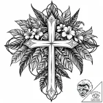 Tat tattoo sketch, dense jungle vines entwine… – style Jaeger Mini – tattoo sketch (22.11.2025 21:45)