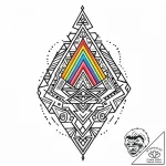 ацтек, tattoo sketch design, minimalist tatto… – style Jaeger Mini – tattoo sketch (23.11.2025 00:24)