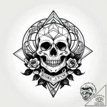 Tattoo design a small, stylized “home” icon m… – style Jagger Old – tattoo sketch (23.11.2025 04:45)