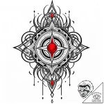 Tattoo design a subtle “pulse” or vibration e… – style Jaeger Mini – tattoo sketch (23.11.2025 21:24)