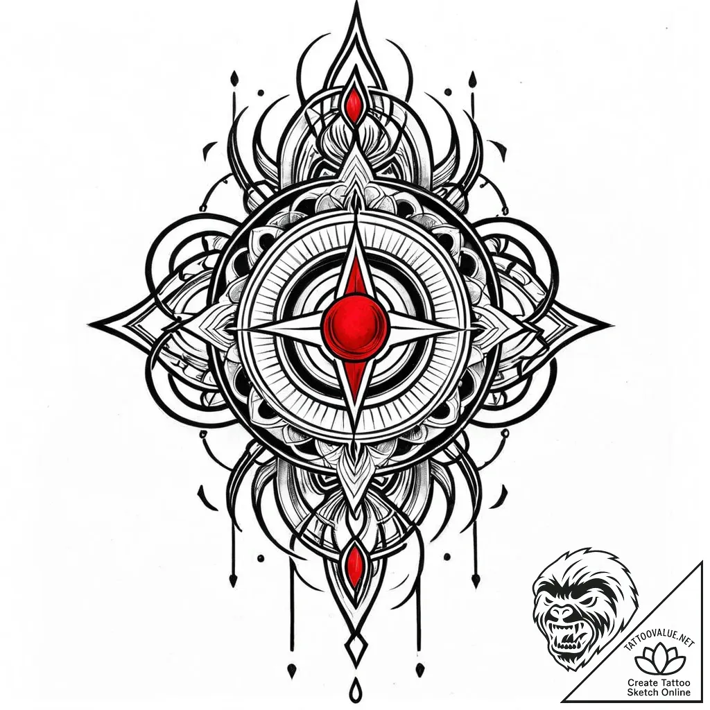 Tattoo design a subtle "pulse" or vibration e... - style Jaeger Mini - tattoo sketch (23.11.2025 21:24)