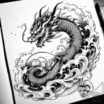 Tattoo sketch, morph with swirling smoke, mag… – style Jaeger Simple – tattoo sketch (23.11.2025 22:48)