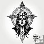 Tat tattoo sketch, metalhead headbanging with… – style Jagger Old – tattoo sketch (23.11.2025 22:55)