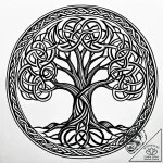 Tat tattoo sketch, celtic spiral knots weavin… – style Jaeger Simple – tattoo sketch (23.11.2025 23:24)