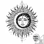 Tattoo sketch a minimalist sun or moon., tatt… – style Jaeger Mini – tattoo sketch (23.11.2025 23:27)