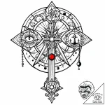 Tattoo sketch a subtle hint of the zodiac ele… – style Jaeger Mini – tattoo sketch (23.11.2025 23:40)