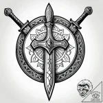 Tat tattoo sketch, ancient sword and shield a… – style Jagger Old – tattoo sketch (24.11.2025 00:31)