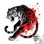 Tattoo sketch, antonio transforming into jagu… – style Flux Inscriptions – tattoo sketch (24.11.2025 00:46)