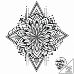 Tattoo design an abstract representation of c… – style Jaeger Mini – tattoo sketch (24.11.2025 00:52)