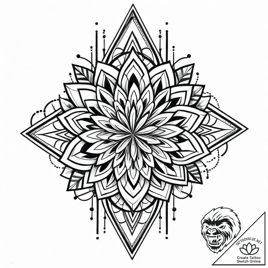 Tattoo design an abstract representation of c... - style Jaeger Mini - tattoo sketch (24.11.2025 00:52)