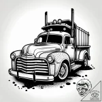 Tattoo sketch, mater rusty tow truck with goo… – style Jagger Old – tattoo sketch (24.11.2025 00:55)