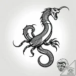 Tattoo design a scorpio scorpion’s tail curli… – style Jagger Old – tattoo sketch (24.11.2025 01:07)