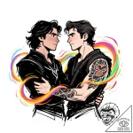 Tattoo sketch, ian and barley together with m… – style Flux Inscriptions – tattoo sketch (24.11.2025 01:22)