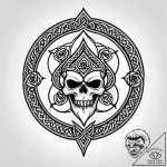 Tattoo design a classic ‘moorish’ or ‘celtic’… – style Jagger Old – tattoo sketch (24.11.2025 01:55)
