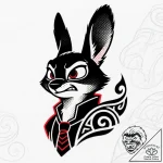 Tattoo sketch, chief bogo silhouette with fie… – style Flux Inscriptions – tattoo sketch (24.11.2025 01:58)