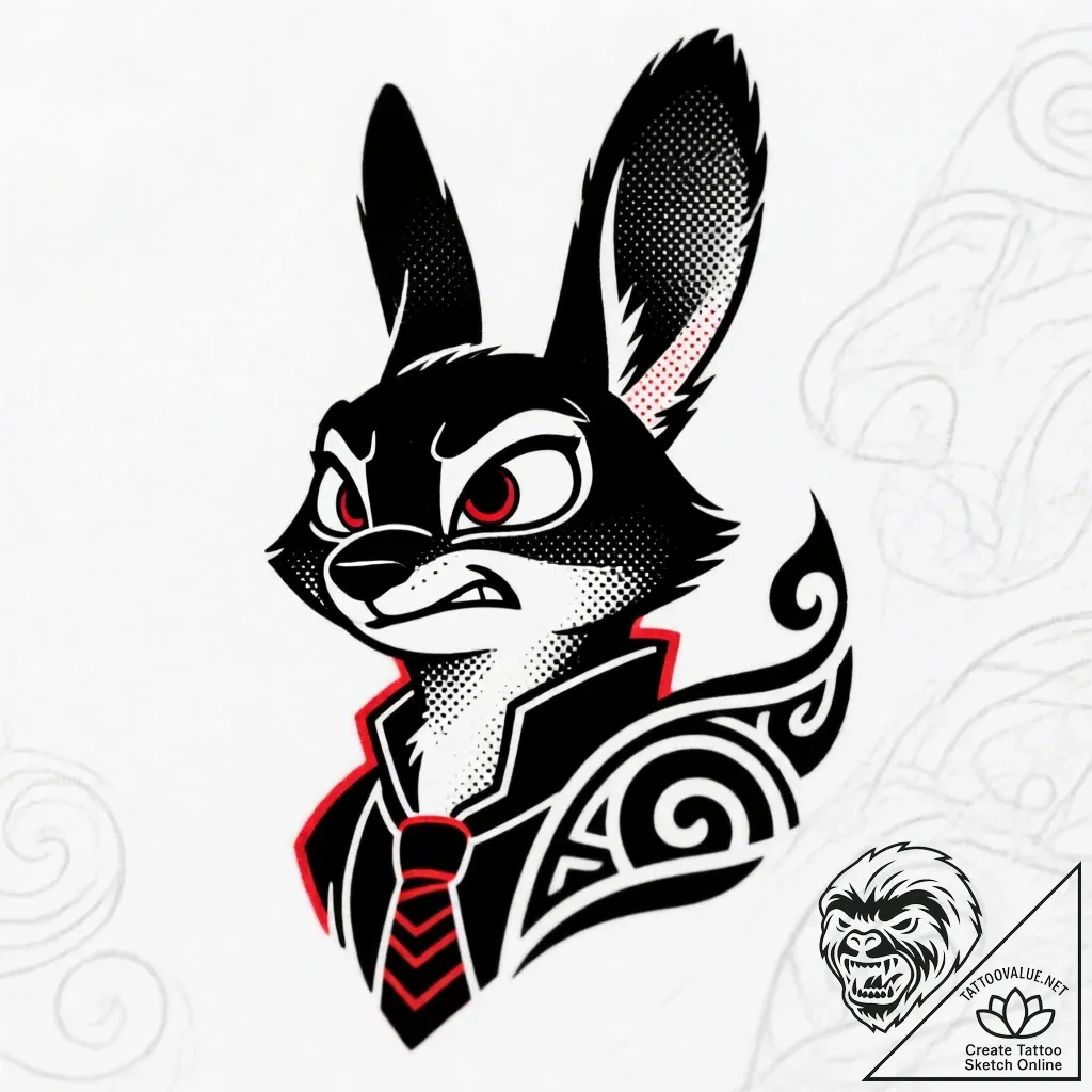 Tattoo sketch, chief bogo silhouette with fie... - style Flux Inscriptions - tattoo sketch (24.11.2025 01:58)