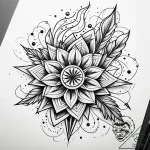 Tattoo design a stylized capture card with da… – style Jaeger Simple – tattoo sketch (24.11.2025 02:00)