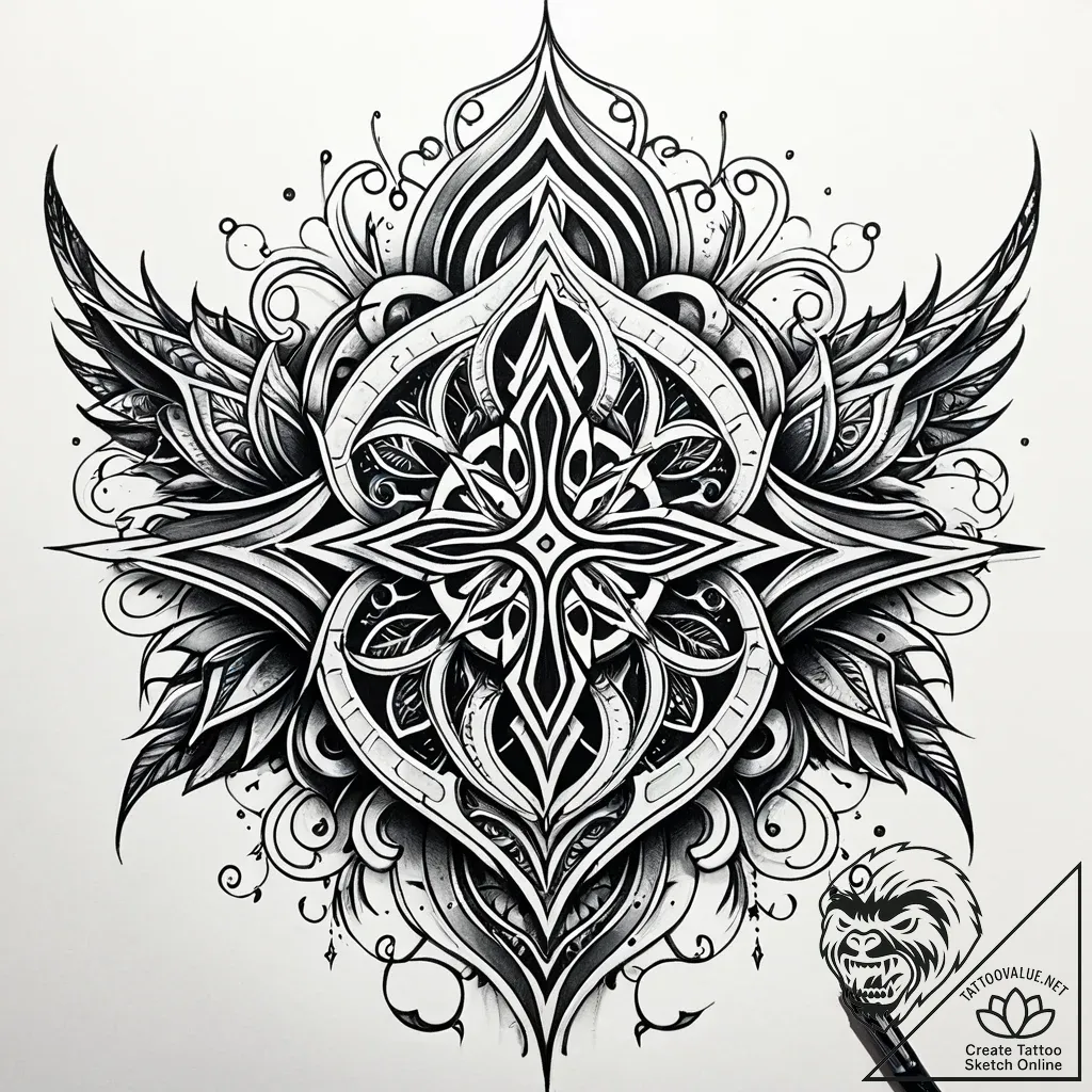 Tattoo sketch, katie hacking with streams of... - style Jaeger Simple - tattoo sketch (24.11.2025 02:36)