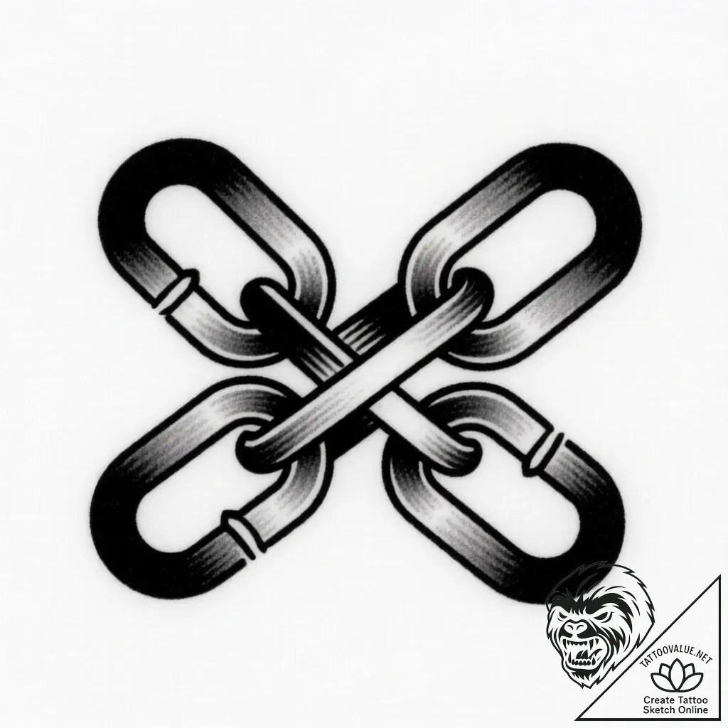 Tattoo design a shield with a stylized symbol... - style Flux Inscriptions - tattoo sketch (24.11.2025 02:46)