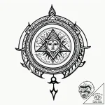 Tattoo design a realistic depiction of an anc… – style Jagger Old – tattoo sketch (24.11.2025 03:07)