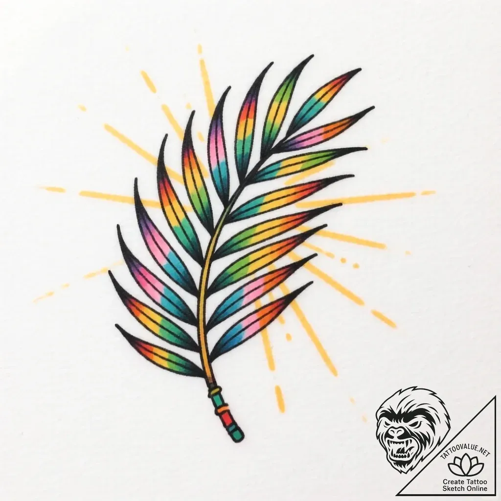 Tat tattoo sketch, light rays piercing throug... - style Flux Inscriptions - tattoo sketch (24.11.2025 03:34)