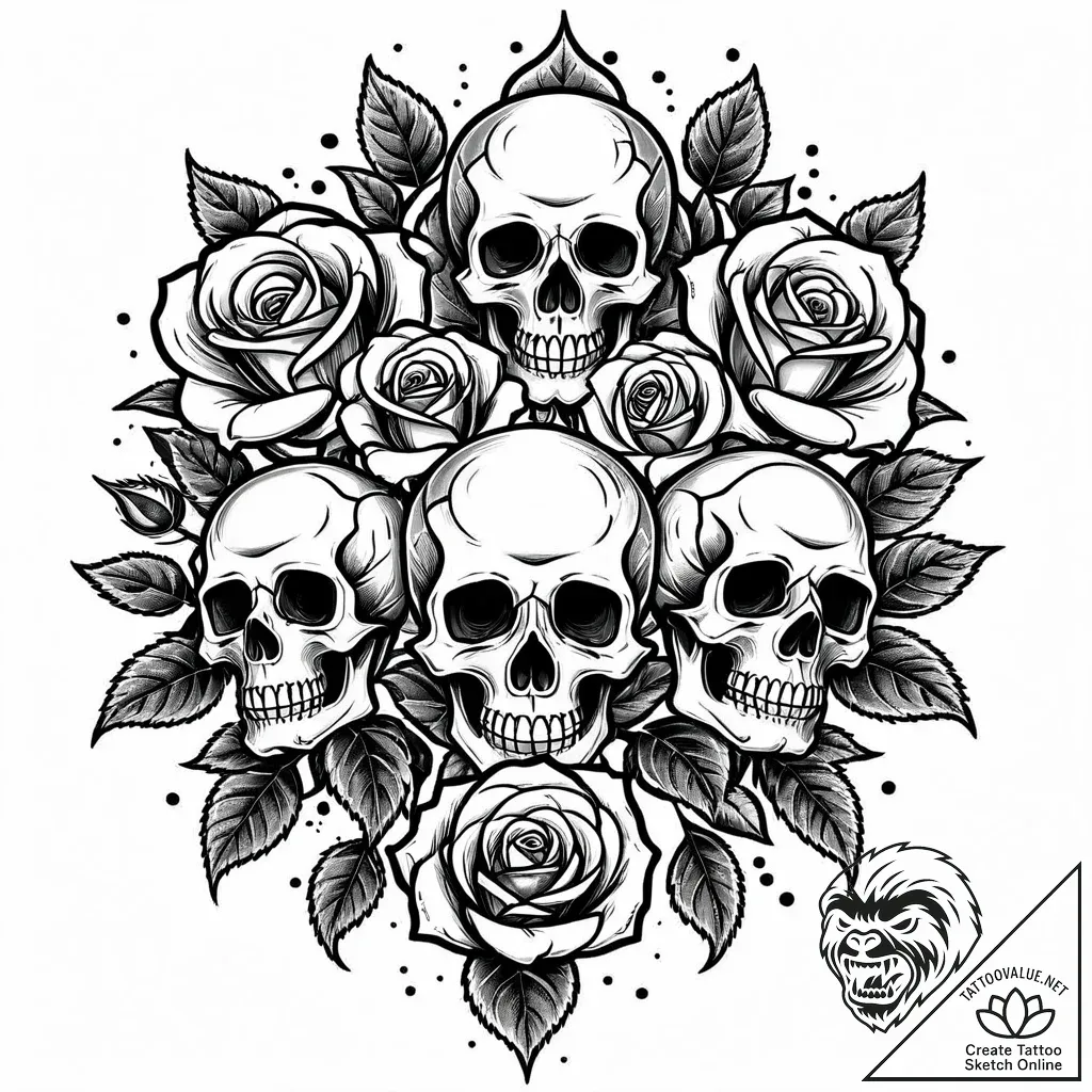 Tattoo sketch, furious five jumping in action... - style Jaeger Mini - tattoo sketch (24.11.2025 03:40)