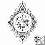 Tattoo sketch, elegant flowing calligraphy ph… – style Jaeger Mini – tattoo sketch (24.11.2025 03:52)