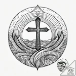 The pattern of sand ripples on a beach., arti… – style Jagger Old – tattoo sketch (24.11.2025 03:55)