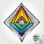 Diamond with a captured storm inside, tattoo… – style Jagger Old – tattoo sketch (24.11.2025 04:19)