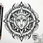Tattoo design an abstract representation of t… – style Jaeger Simple – tattoo sketch (24.11.2025 04:24)