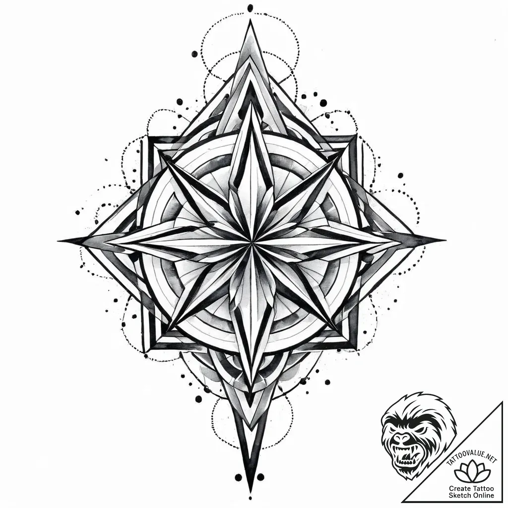 Tattoo sketch an abstract "force field" prote... - style Jaeger Mini - tattoo sketch (24.11.2025 04:40)