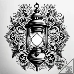 Tattoo design a fantasy adventurer’s lantern… – style Jaeger Simple – tattoo sketch (24.11.2025 04:48)