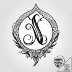 Tattoo design a hand writing a name or initia… – style Jagger Old – tattoo sketch (24.11.2025 05:55)