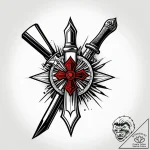 Wild west gunslinger duel, tattoo line art, t… – style Jagger Old – tattoo sketch (24.11.2025 06:07)