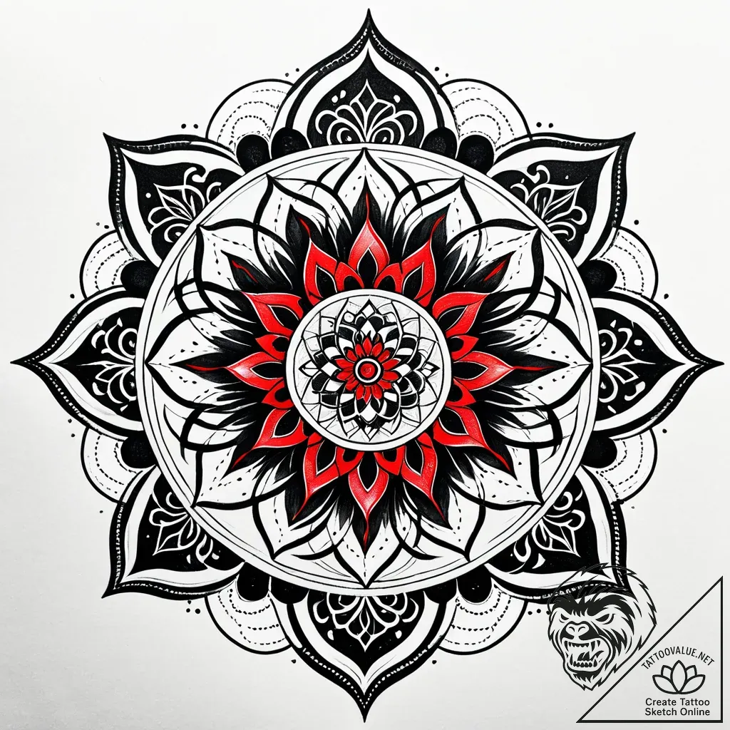 Tattoo design a swirling vortex of water, imm... - style Jaeger Simple - tattoo sketch (24.11.2025 06:24)