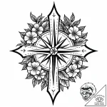 роза ветров, tattoo flash sheet design, sketc… – style Jaeger Mini – tattoo sketch (24.11.2025 06:27)