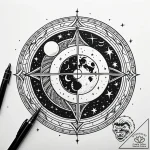 Tattoo design a realistic celestial body (pla… – style Jaeger Simple – tattoo sketch (24.11.2025 07:00)