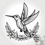 Tat tattoo sketch, delicate colibri bird feed… – style Jagger Old – tattoo sketch (24.11.2025 07:55)