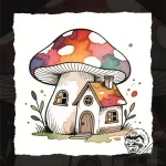 Cottagecore aesthetic: tiny mushroom house, t… – style Flux Inscriptions – tattoo sketch (24.11.2025 09:10)