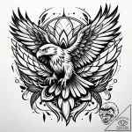Tattoo sketch, spirit with eagle soaring abov… – style Jaeger Simple – tattoo sketch (24.11.2025 10:00)
