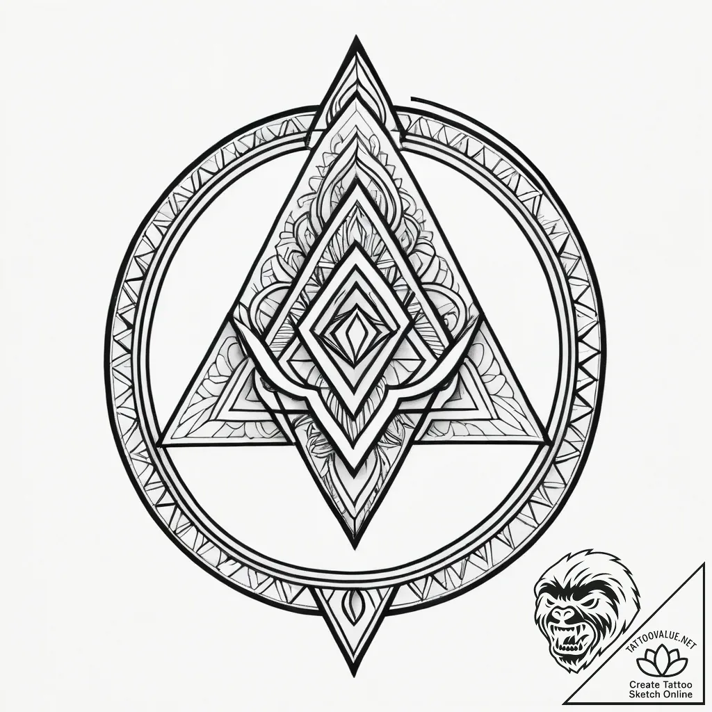 Kappa, tattoo drawing outline, rough sketchy... - style Jagger Old - tattoo sketch (24.11.2025 10:55)