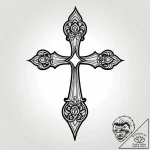 Tattoo sketch, miguelвђ™s silhouette with mar… – style Jagger Old – tattoo sketch (24.11.2025 11:43)