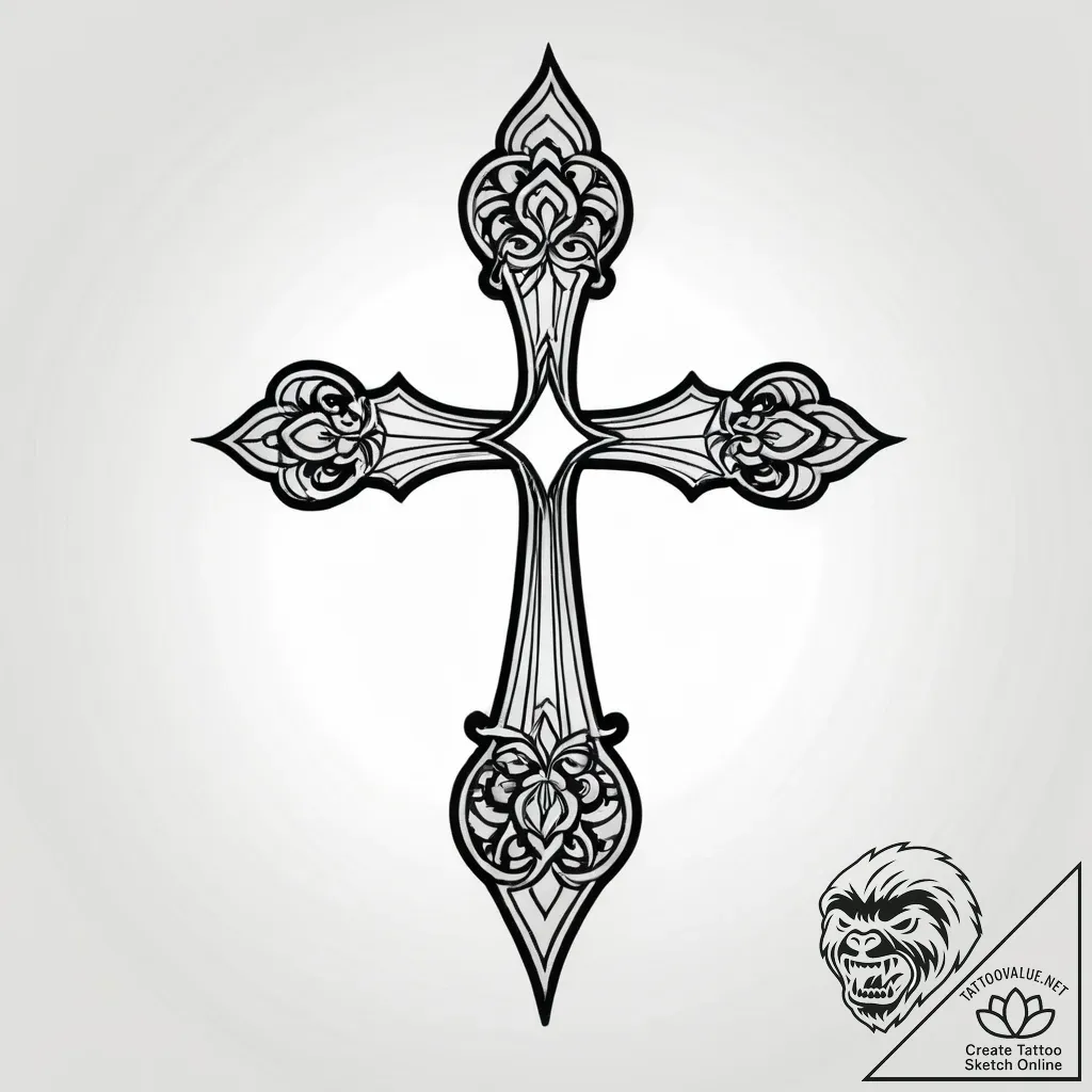 Tattoo sketch, miguelвђ™s silhouette with mar... - style Jagger Old - tattoo sketch (24.11.2025 11:43)