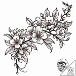 Tat tattoo sketch, traditional japanese cherr… – style Jaeger Mini – tattoo sketch (24.11.2025 11:51)