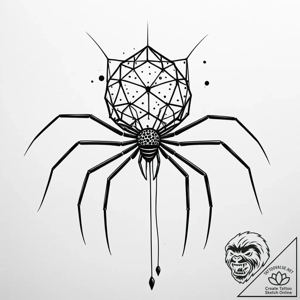 Bacteriophage, tattoo drawing outline, unique... - style Jaeger Simple - tattoo sketch (24.11.2025 12:12)