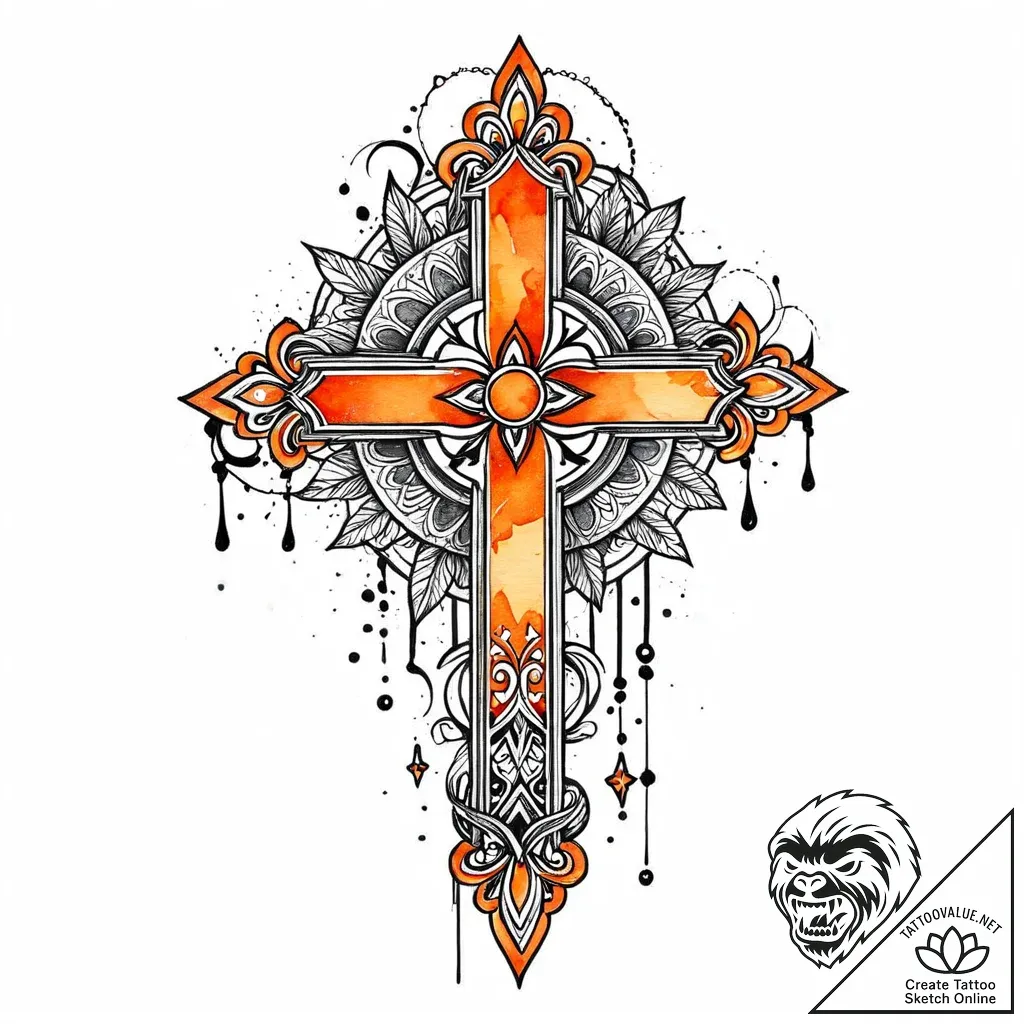 апельсин, tattoo drawing outline, detailed cr... - style Jaeger Mini - tattoo sketch (24.11.2025 12:16)