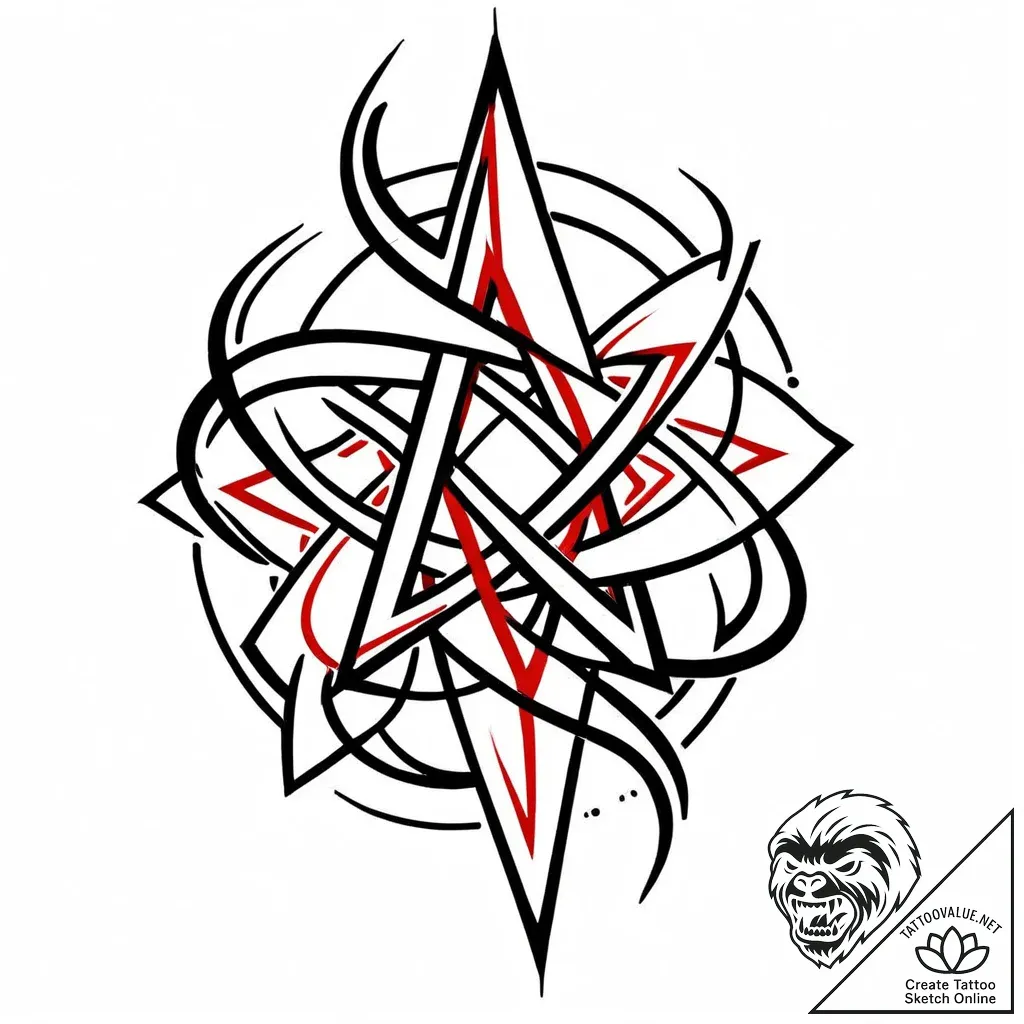 Tattoo sketch a stylized "uploading" symbol w... - style Jaeger Mini - tattoo sketch (24.11.2025 12:39)