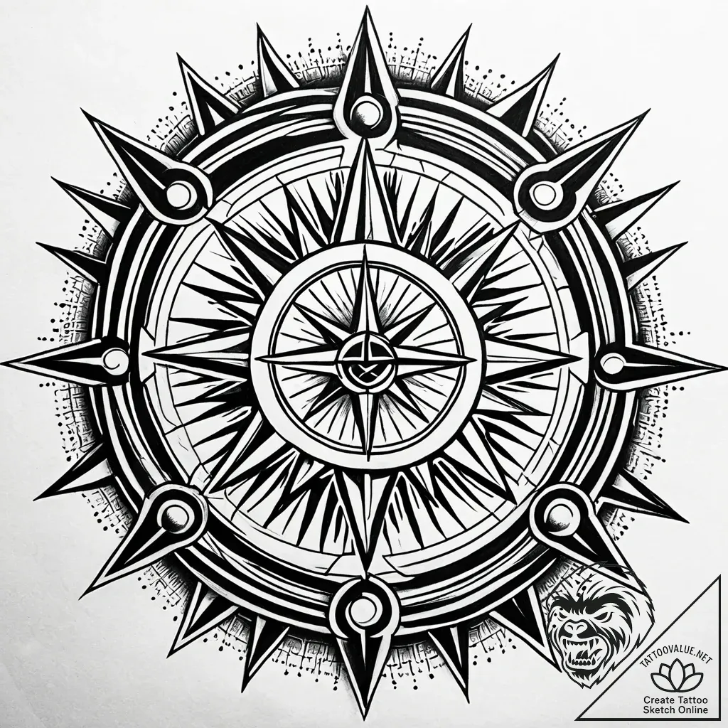 51. tattoo design: a neo-traditional style ru... - style Jaeger Simple - tattoo sketch (24.11.2025 13:01)