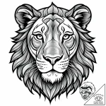 львица, artistic tattoo sketch, muted color p… – style Jaeger Mini – tattoo sketch (24.11.2025 13:04)